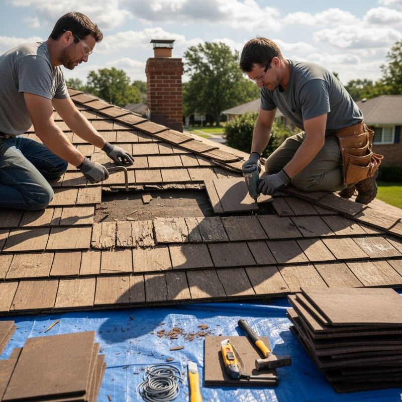 Repairing Storm-Damaged Wood Shakes