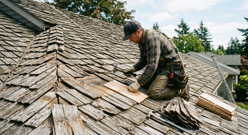 Repairing Storm-Damaged Wood Shakes