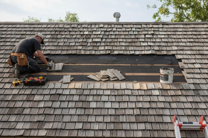 Repairing Storm-Damaged Wood Shakes